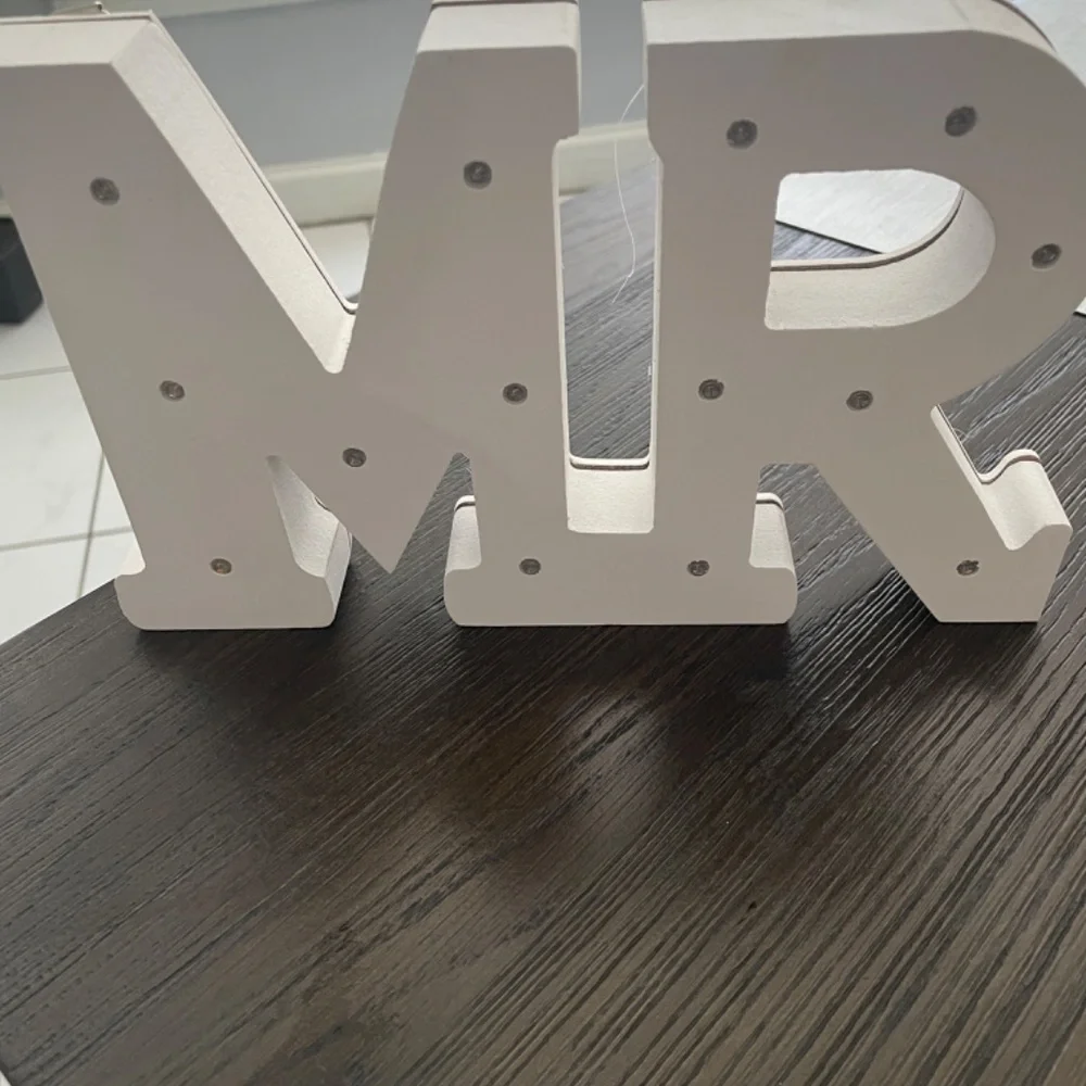 Marquee letters Mr & Mrs